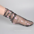 Wholesale woman lace ankle slipper socks